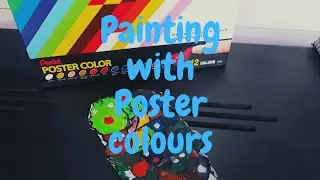I made a drawing and painted it with Poster colours