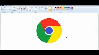 How to draw Google Chrome Logo in MS Paint (easy) | Atharva's Animations and Arts