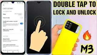 DOUBLE TAP TO WAKE AND TURN OFF SCREEN IN POCO M3 | POCO M3 DISPLAY WAKE AND OFF SETTING | [POCO M3]