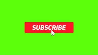 Subscribe button green screen