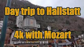 Day trip to Hallstatt by train & ferry with music by Mozart
