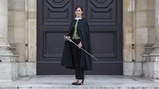 Séance d'installation de Catherine Meurisse à l'Académie des beaux-arts