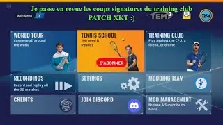 Tennis elbow 4   Passage en revue des coups signatures du training club de XKT  :)
