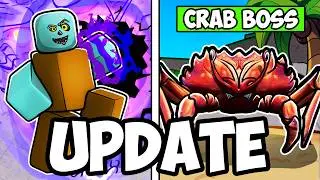 3 NEW ULTIMATE MOVES + CRAB BOSS BATTLE in The Strongest Battlegrounds SUMMER UPDATE