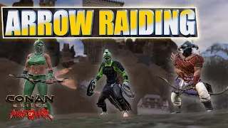 We Raid A Pillar Base But Without Bat Rider - Arrow Raiding Tips & Tricks : Conan Exiles Raid & PVP