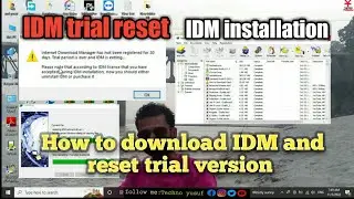 How To Reset IDM Trial Period After 30 Days || how to use idm after trial End in 2022