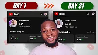 How I Gained over 9000 Subscribers in 30 days On My New YouTube Channel