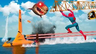 GTA 5 Spiderman Funny Ragdolls Jumps&Fails vol.7 (Euphoria Physics)