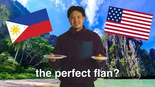 American tries making Filipino Food | Flan recipe [EASY]