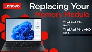 Replacing Your Memory Module | ThinkPad T14 Gen 5 and P14s Gen 5 AMD | Customer Self Service