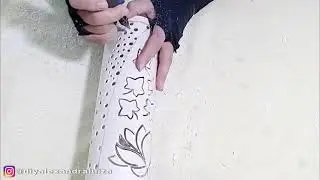 Aprenda fazer uma luminária de pvc floral