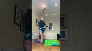 Freestanding handstand practice #handstandworkout #handstandhold #gymnastics #gym #fitness