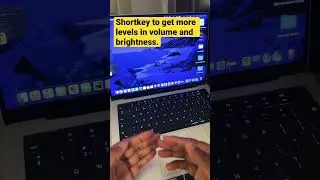 MacBook short-key to get more levels to gradually control the volume or brightness