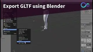 Exporting GLTF file using Blender