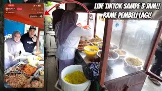 JUALAN NASI KUNING SAMBIL LIVE TIKTOK 3 JAM!!! MANA YA YANG LEBIH BANYAK INCOME NYA??