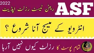 ASF corporal and ASI written test Results Announced||ASF interview sms Start 2022