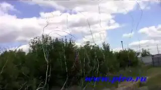 праздничная пневмохлопушка 100 см, бумажное конфетти