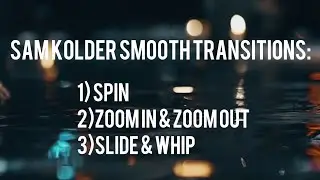 SAM KOLDER transitions preset FREE (Extended package)
