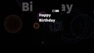 Happy Birthday and Firework Animation Using JavaScript #viral
