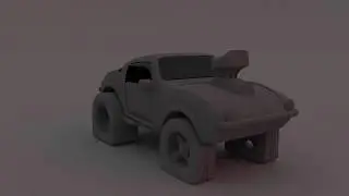 Modelado 3D carro toon