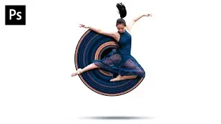 Circular Pixel Stretch Effect | Follow Along Tutorial | Adobe Photoshop