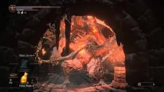 Dark souls 3: Cheese fire demon before Smouldering lake super easy