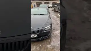 BMW e64 без зеркал под дождем