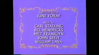 The Bugs Bunny & Tweety Show TV Theme/Closing with Voice Over Ad - 1989/1990