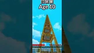 Minecraft Traps at different ages (World's smallest Violin) Ajr #shorts