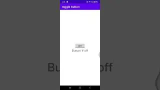 Toggle buttons in android 💓💖🔥