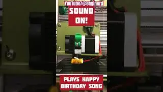 3D printer plays Happy Birthday song #3dprinting  #3dprinter #prusa #engineering #shorts #short