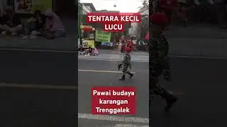 Tentara kecil lucu pawai budaya karangan Trenggalek #remix #music #cover