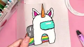 Рисуем единорога из АМОНГ АС  3Д РУЧКОЙ // ЧТО НАРИСОВАТЬ 3Д РУЧКОЙ