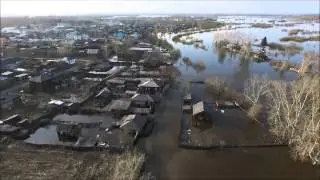 Паводок в Ирбите. Видео с беспилотника