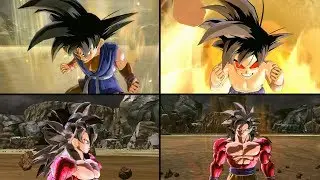 DBXV2: NEW Custom SSJ4 Goku Transformation MOD