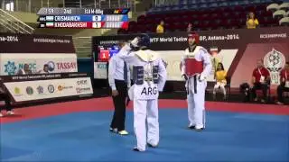 Male  80Kg Round of 16  Sebastian CRISMANICH ARG v Mehdi KHODABAKHSHI IRI