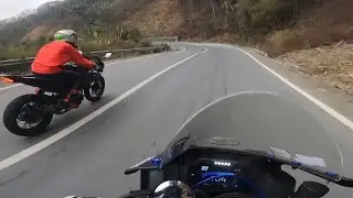 Short footage of Yamaha V4M and V3 Bs4 | Downhill chill ride. ​📸:@mawialn2m408 