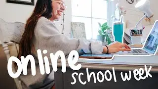 last first week of college undergrad (productive online school routine) *new semester*