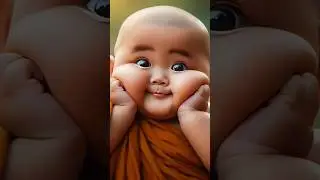 little monk so cute 🥰🌹🌹🌾🌾🌿