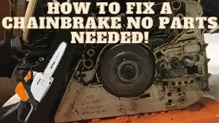 How to fix a chain brake. No parts needed (Stihl ms171)