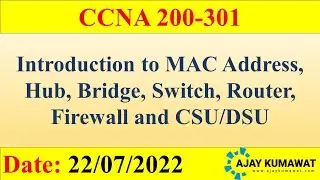 Introduction to MAC Network Devices Firewall CSU/DSU | CCNA 200-301 | CCNA Full Course in Hindi