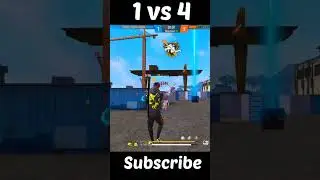 1 VS 4🤯 One of the difficult clutch in custom room like B2K 😱🔥 headshot jod or wot🎯😎 !! #short 🔥🤯