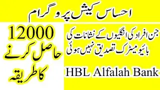 Ehsaas cash emergency program new update about Fingerprint problem | collect 12000 from HBL  Alfalah