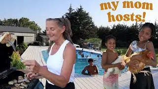 my family hosts Judah's large family!