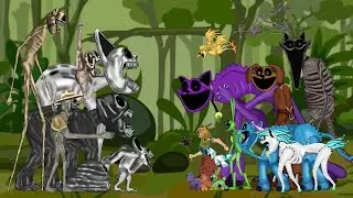 All Monster Zoonomaly, Zookeeper, Monster Smile Cat VS Catnap, Dog Day, Miss Delight - DC2 Animation