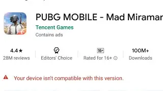 Your device is not Compatible with this version Problem Solved | Pubg Mobile
