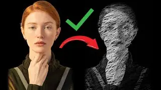 Stroke Portrait in Photoshop | Line Training