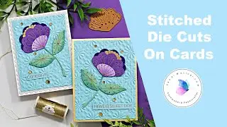 Stitched Die Cuts on Cards
