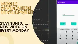Conversion Of Temperature Using Android Studio using Java