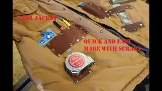 customized winter jacket with scrap leather...the utility jacket!!!